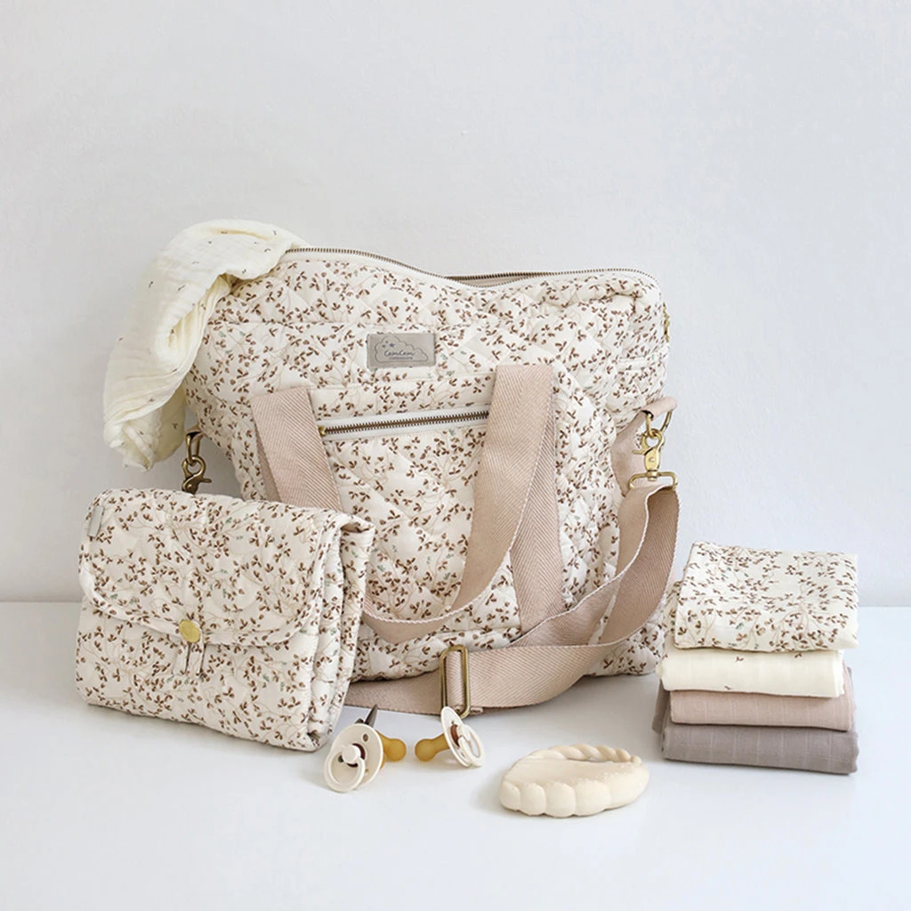 Changing Mat, Quilted - OCS Lierre/Almond 2 Changing Mat, Quilted - OCS Lierre/Almond - Image 2