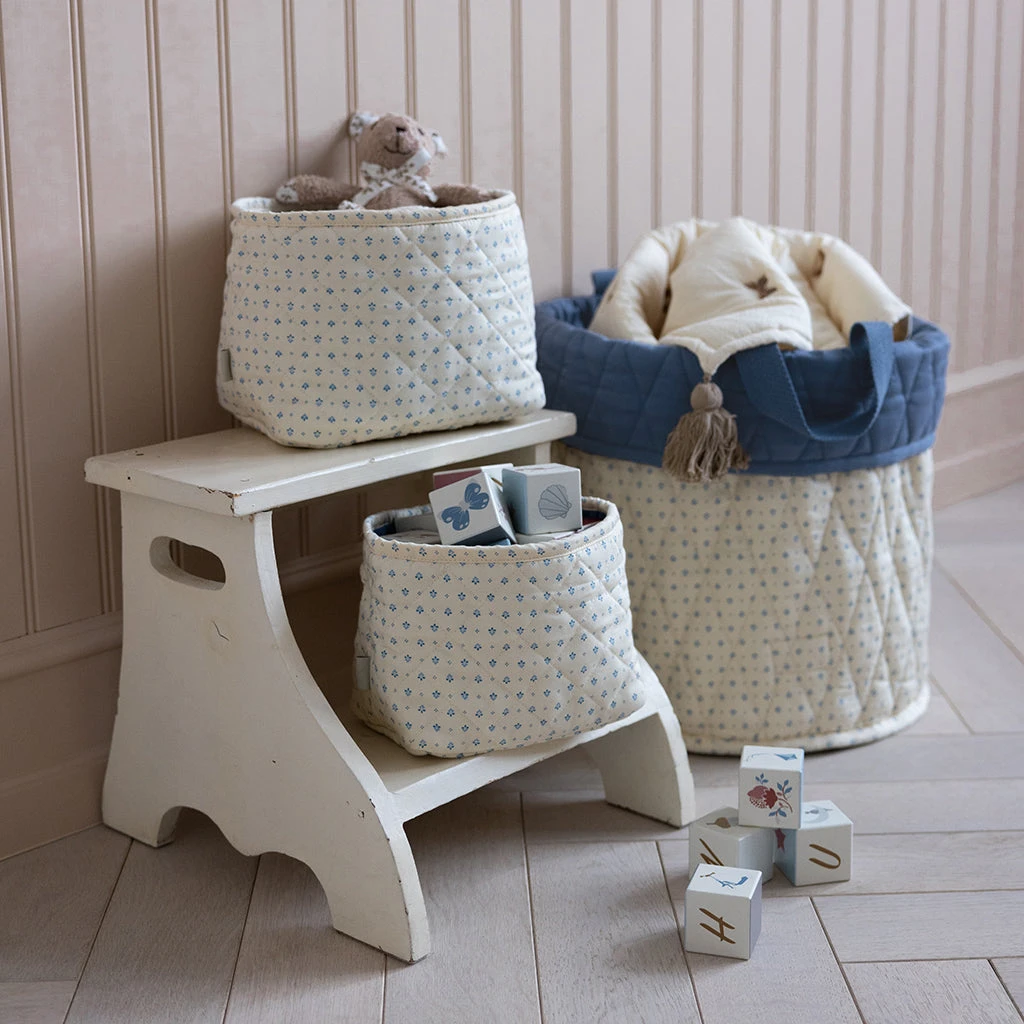 Quilted Storage Basket, Set Of Two - OCS - Capri 2 Quilted Storage Basket, Set Of Two - OCS - Capri - Image 2