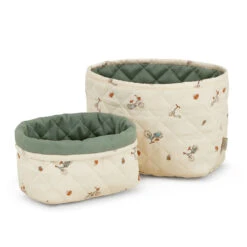 Quilted Storage Basket, Set Of Two - OCS - Bicycles