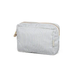 Make Up Bag - OCS Classic Stripes Blue, Praline -Camcam Copenhagen Store 1657 MakeUpPurse P85 ClassicStripesBlue