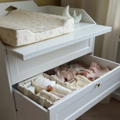 Luca Changing Table Dresser, FSC Mix - White -Camcam Copenhagen Store 1658 DiaperCaddy P86 Ashley 11