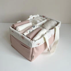 Diaper Caddy - OCS - Windflower Creme -Camcam Copenhagen Store 1658 DiaperCaddy Windflower low
