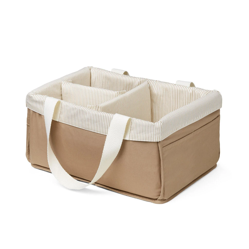 Diaper Caddy - OCS Classic Stripes Camel 1 Diaper Caddy - OCS Classic Stripes Camel