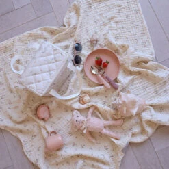 Muslin Cloth, Printed, 2-pack - GOTS Ashley -Camcam Copenhagen Store 1710 FlowerPlates 108 CoralMix 11 cee761ec 304b 44be 9567 2c06347832ea