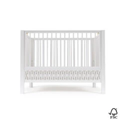 Harlequin Baby Bed, 60x120cm, FSC Mix - White