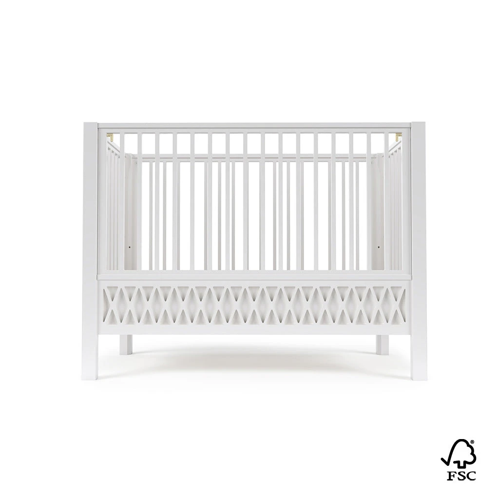 Harlequin Baby Bed, 60x120cm, FSC Mix - White 1 Harlequin Baby Bed, 60x120cm, FSC Mix - White