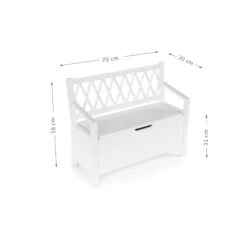 Harlequin Kids Storage Bench - FSC Mix - White -Camcam Copenhagen Store 2003B HARLEQUIN 20KIDS 20STORAGE 20BENCH 23 WHITE