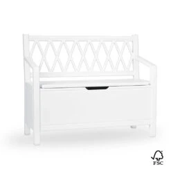 Harlequin Kids Storage Bench - FSC Mix - White