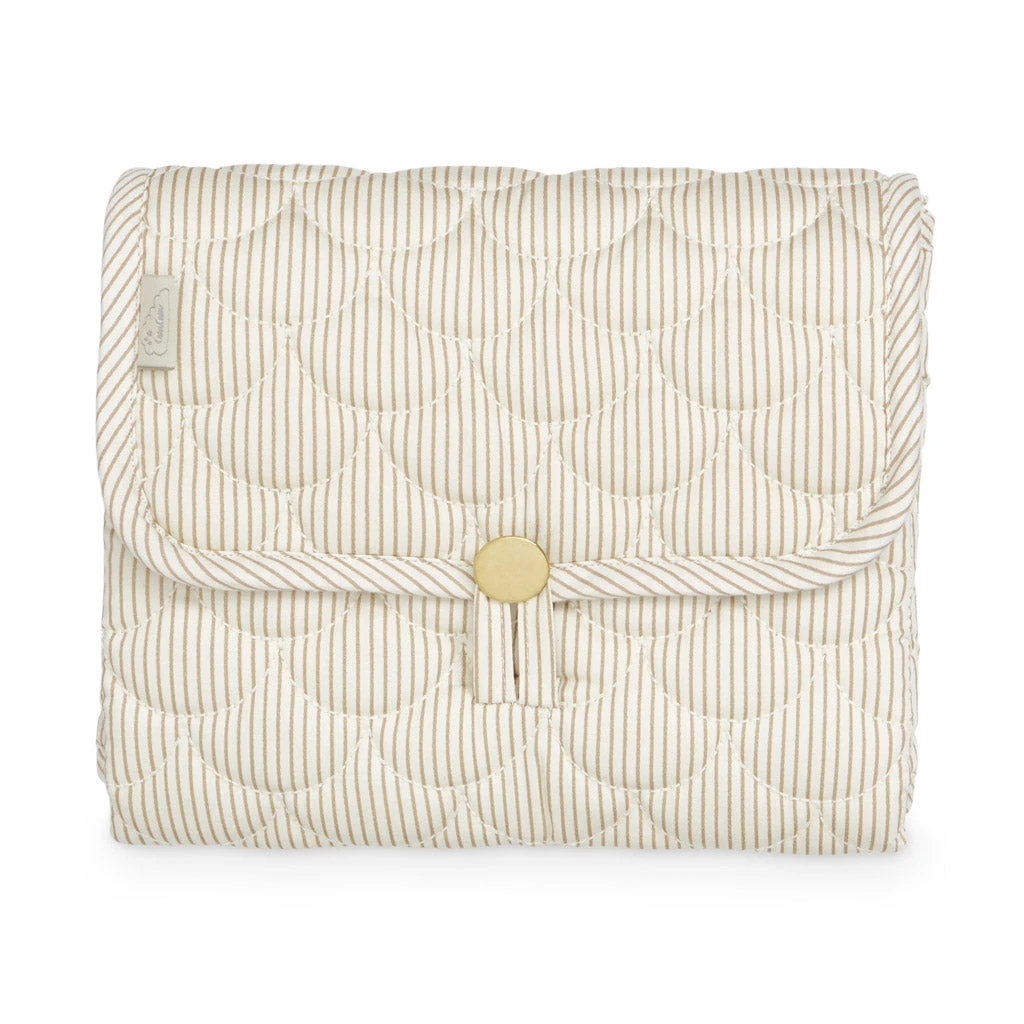 Changing Mat, Quilted - OCS Classic Stripes Camel 1 Changing Mat, Quilted - OCS Classic Stripes Camel