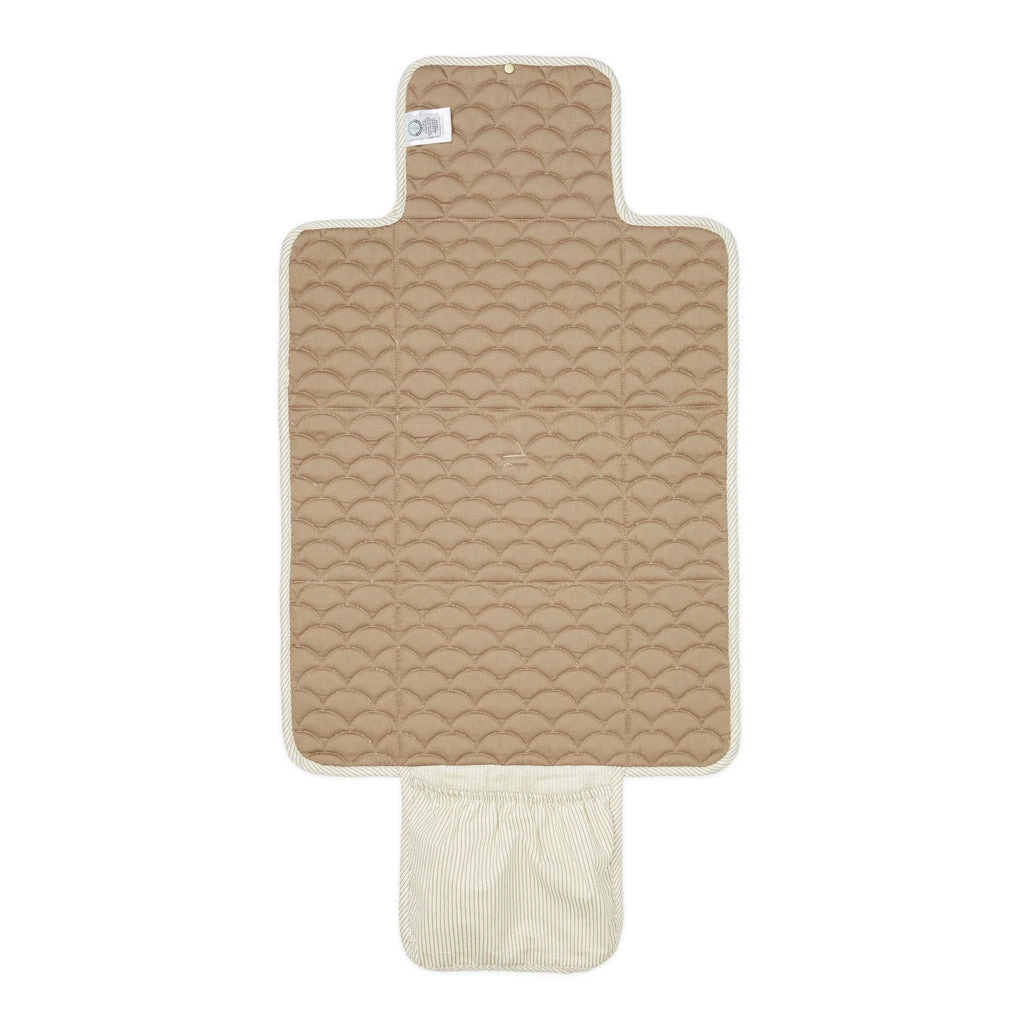 Changing Mat, Quilted - OCS Classic Stripes Camel 2 Changing Mat, Quilted - OCS Classic Stripes Camel - Image 2
