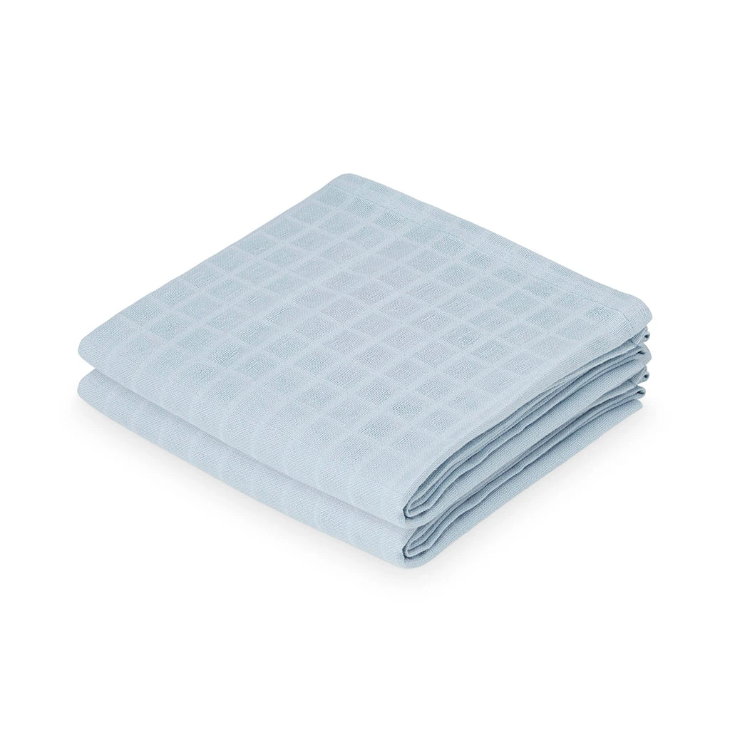 Muslin Cloth, 2-pack - GOTS Dusty Blue 1 Muslin Cloth, 2-pack - GOTS Dusty Blue