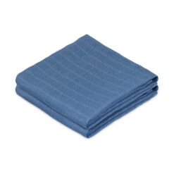 Muslin Cloth, 2-pack - GOTS - Deep Blue