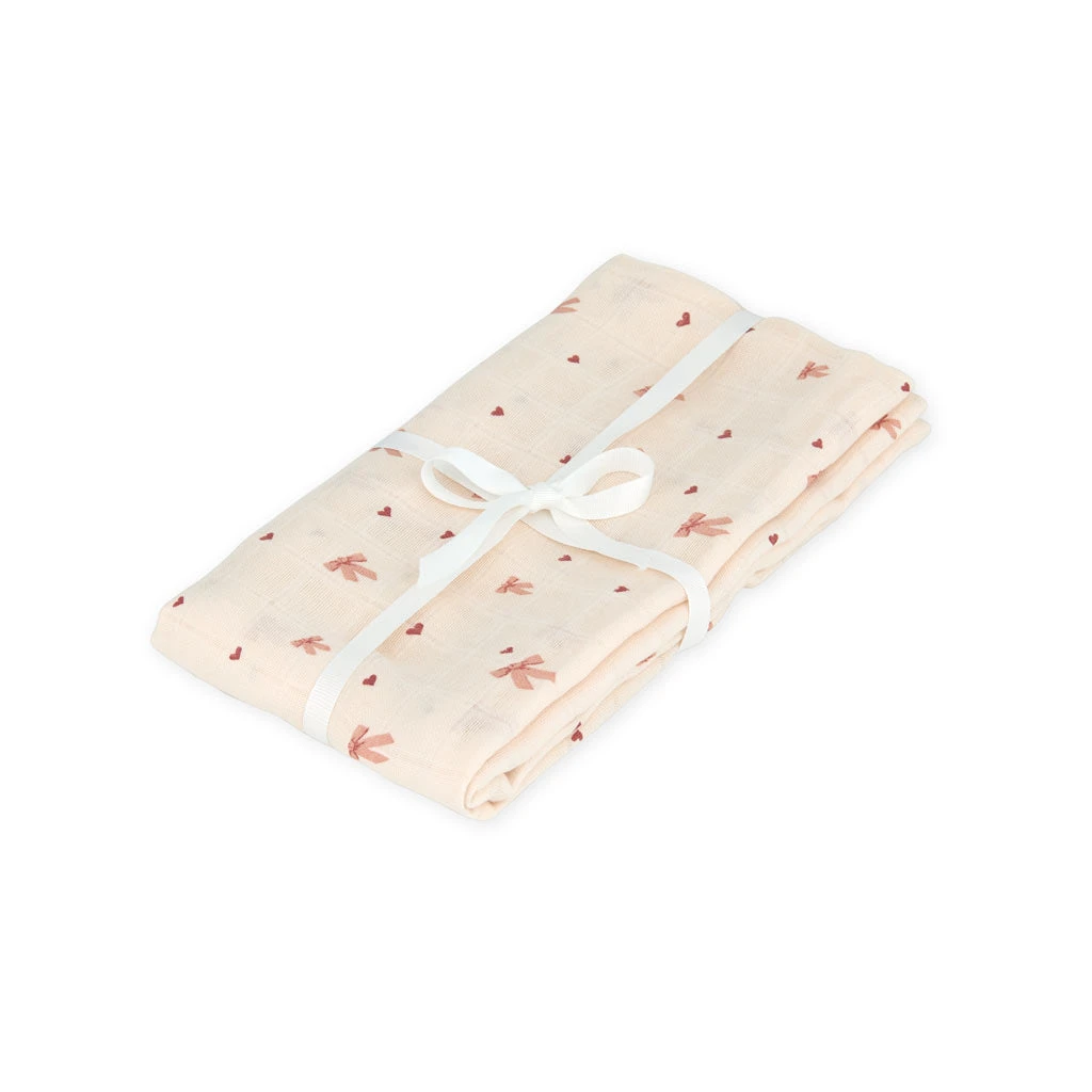 Swaddle - GOTS - Bows 1 Swaddle - GOTS - Bows