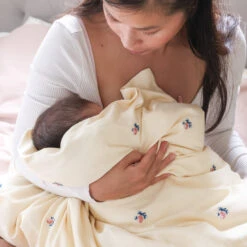 Embroidered Bedding, Baby, 70x100cm - GOTS - Berries -Camcam Copenhagen Store 5712805141127 10 20 1