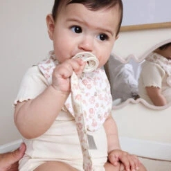 Embroidered Pacifier Holder - GOTS - Augusta -Camcam Copenhagen Store 5712805144555 11