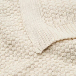 Harper Baby Knit Throw - GOTS - Off White -Camcam Copenhagen Store 616 Harper Knit Blanket 21 Off White 01