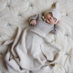 Harper Baby Knit Throw - GOTS - Off White -Camcam Copenhagen Store 616 Harper Knit Blanket 21 Off White 12