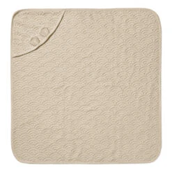 Towel, Baby, Hooded W/ Ears - GOTS Almond -Camcam Copenhagen Store 633 BabyTowelEars 95 Almond 2