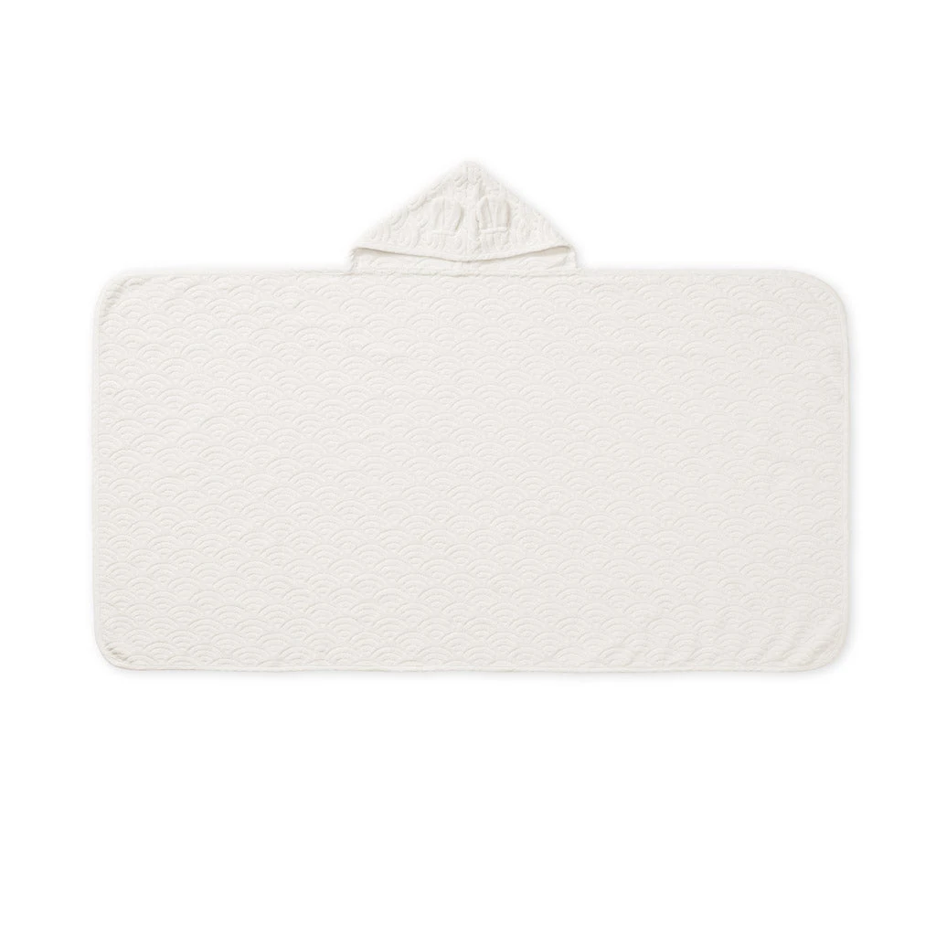 Towel, Junior, Hooded W/ Ears - GOTS Off-White 3 Towel, Junior, Hooded W/ Ears - GOTS Off-White - Image 3