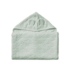 Towel, Junior, Hooded W/ Ears - GOTS Dusty Green