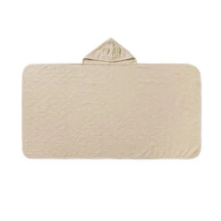 Towel, Junior, Hooded W/ Ears - GOTS Almond -Camcam Copenhagen Store 634 JuniorTowelEars 95 Almond 2