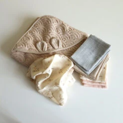 Muslin Cloth, 3-pack - GOTS Mix Ashley, Coral, Latte -Camcam Copenhagen Store 671 MuslinBabyBlanket P86 Ashley 12