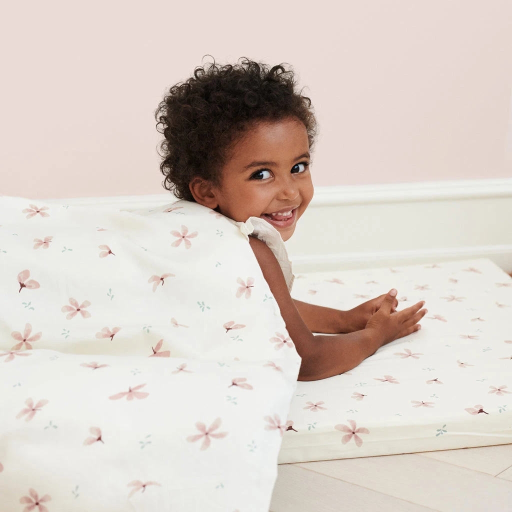 Bedding Set, Single, 140x200cm - GOTS Windflower Creme 2 Bedding Set, Single, 140x200cm - GOTS Windflower Creme - Image 2