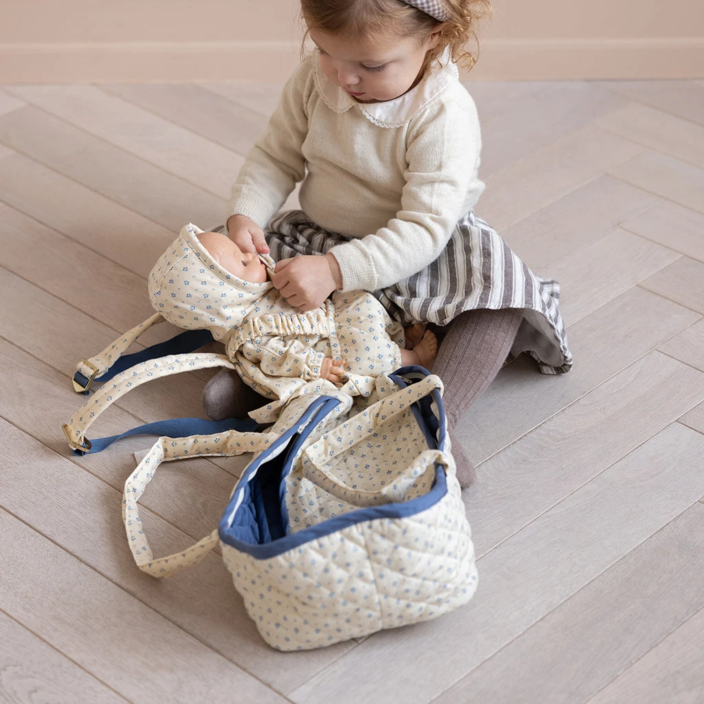 Doll's Clothing Set & Bonnet - GOTS - Capri 5 Doll's Clothing Set & Bonnet - GOTS - Capri - Image 5