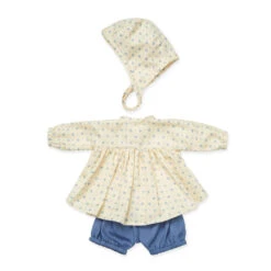 Doll's Clothing Set & Bonnet - GOTS - Capri