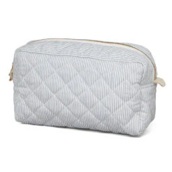 Toiletry Bag - OCS Classic Stripes Blue, Praline -Camcam Copenhagen Store 977A BeautyPurse P85 ClassicStripesBlue
